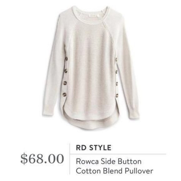 Rd Style Rowca Side Button Cotton Blend 